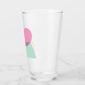 Kleurrijke, heldere geometrische vormen collage glas (Links)