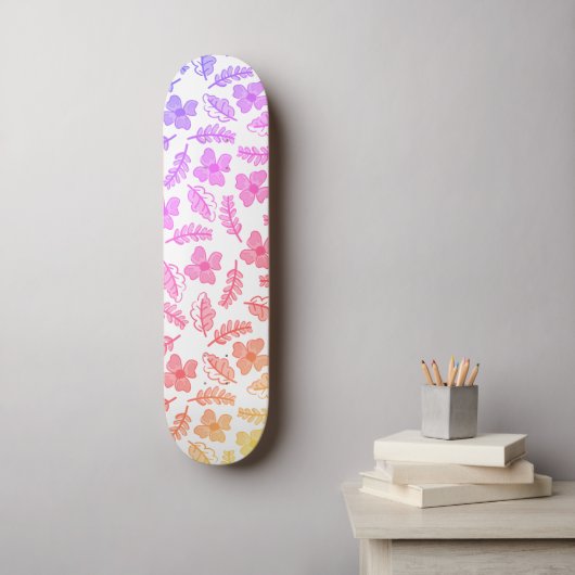 Kleurrijke, heldere, klankklef-kunst skateboard (Muurkunst)