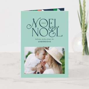 Kleurrijke heldere Noel Kerstmis geometrische foto Feestdagen Kaart