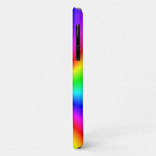 Kleurrijke, heldere regenboog op maat Case-Mate iPhone case (Achterkant/links)