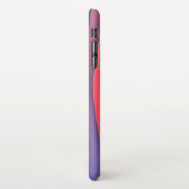 Kleurrijke heldere regenboog strepen patroon iPhone hoesje (Linkerkant)