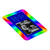 Kleurrijke, heldere regenboogbruiloft Hartelijk da Magneet (Rechterzijde)