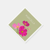 Kleurrijke Heldere Tuin Kosmos Bloemen Custom Servet (Hoek)