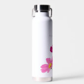 Kleurrijke Heldere Tuin Kosmos Bloemen Custom Waterfles (Voorkant)