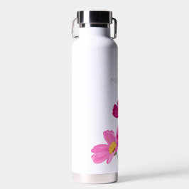 Kleurrijke Heldere Tuin Kosmos Bloemen Custom Waterfles