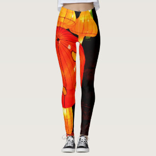 kleurrijke helderziende psychedelische paddenstoel leggings