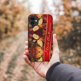 Kleurrijke herfst bladeren iPhone Case