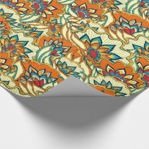 Kleurrijke Herfst Bloemen Cadeaupapier