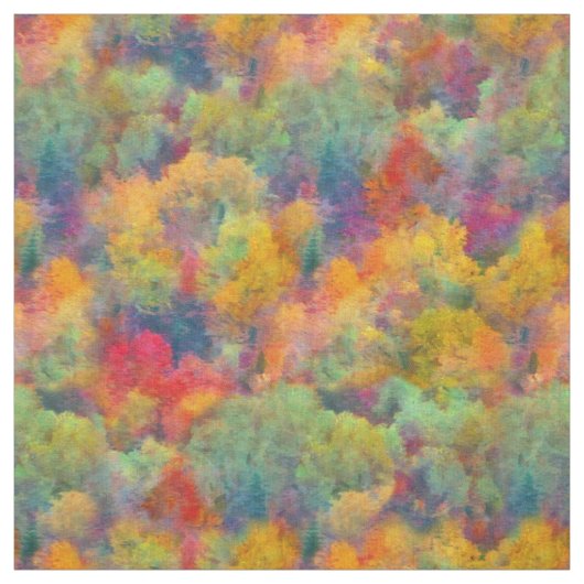Kleurrijke herfst bos abstractie stof (Swatch)