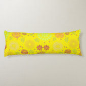 Kleurrijke Herfst Flowers in Warm Shades Lichaamskussen (Achterkant)