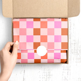 Kleurrijke herfst Herfst geruit patroon Tissuepapier