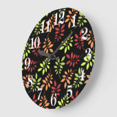 Kleurrijke herfst lekt in grote klok met warme tin (Hoek)