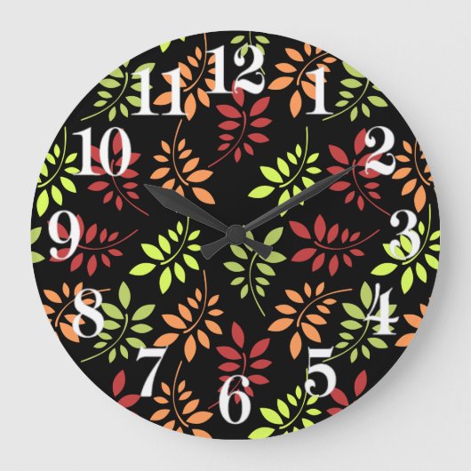 Kleurrijke herfst lekt in grote klok met warme tin (Voorkant)