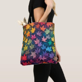 Kleurrijke Herfst Maple Canvas tas (Dichtbij)
