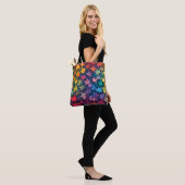 Kleurrijke Herfst Maple Canvas tas (Op model)