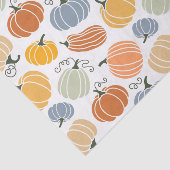 Kleurrijke herfst pompoenen patroon tissuepapier (Detail)