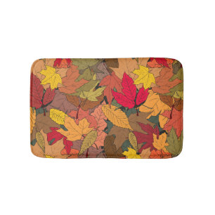 Kleurrijke herfstbladeren badmat
