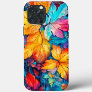Kleurrijke herfstbladeren iPhone 13 pro max hoesje