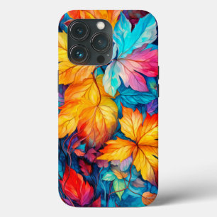 Kleurrijke herfstbladeren iPhone 13 pro hoesje
