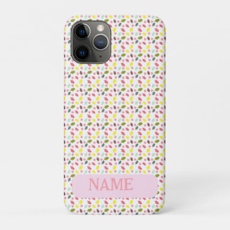 Kleurrijke herfstbladeren en bloesems iPhone 11 pro hoesje