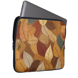 Kleurrijke herfstbladeren laptop sleeve
