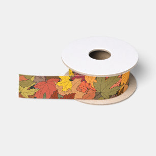 Kleurrijke herfstbladeren lint