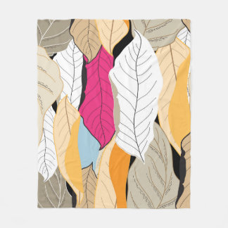 Kleurrijke herfstbladeren, naadloos patroon. fleece deken