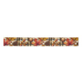 Kleurrijke herfstbladeren op Plaid Lint (Voorkant)