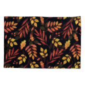 Kleurrijke herfstbladeren Waterverf Kussensloop (Achterkant)