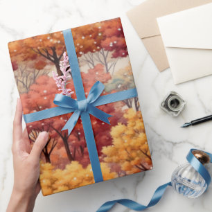 Kleurrijke Herfstbomen Cadeaupapier