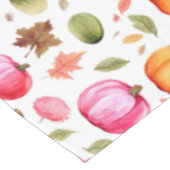 Kleurrijke herfstpompoenen Elegant Tafelkleed (Gekanteld)