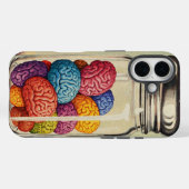 Kleurrijke hersenspecerijen Case-Mate iPhone case (Achterkant (horizontaal))