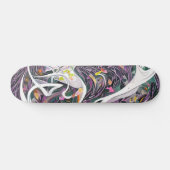 Kleurrijke het Schilderen Curven Abstracte Kunst Skateboard (Horizontaal)