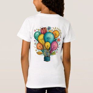 Kleurrijke Hete Luchtballon Lightbulb T-Shirt – Cr