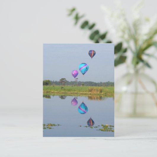 Kleurrijke Hete Luchtballonnen fotografisch afbeel Briefkaart (Staand voorkant)