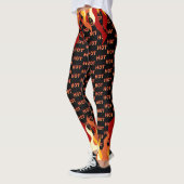 Kleurrijke hete vlam leggings (Links)