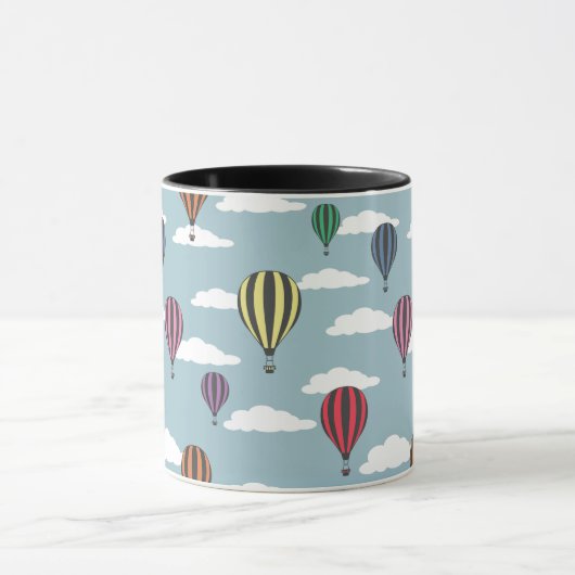 Kleurrijke heteluchtballonnen mok (Midden)