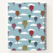 Kleurrijke heteluchtballonnen notitieboek (Achterkant)