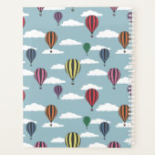 Kleurrijke heteluchtballonnen planner (Achterkant)