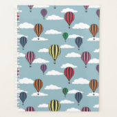 Kleurrijke heteluchtballonnen planner (Voorkant)