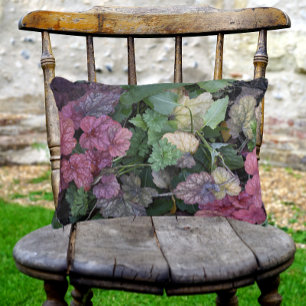 Kleurrijke Heuchera Plant bladeren botanisch Accent Kussen