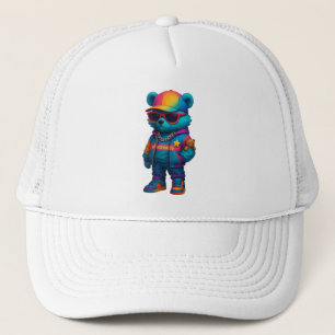 Kleurrijke Hip Hop Beer Trucker Pet