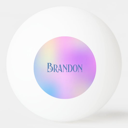 Kleurrijke holografische achtergrond pingpongballen (Voorkant)