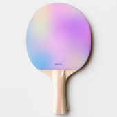 Kleurrijke holografische achtergrond tafeltennisbatje (Achterkant)