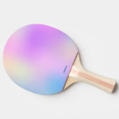 Kleurrijke holografische achtergrond tafeltennisbatje (Zijkant)