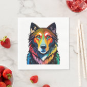 Kleurrijke Hond Graphic - Servet (Insitu)