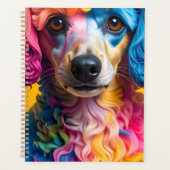 Kleurrijke Hond Planner (Voorkant)