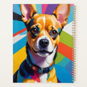 Kleurrijke Hond Planner (Achterkant)