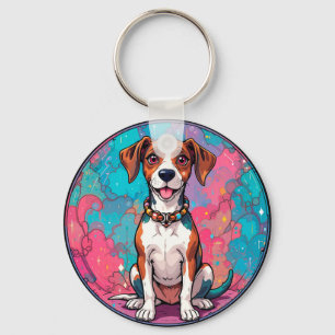 🐶 Kleurrijke Hond Voor Dagelijks Gebruik 🐶 Sleutelhanger