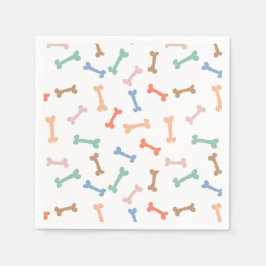 Kleurrijke hondenbotenpartij servet